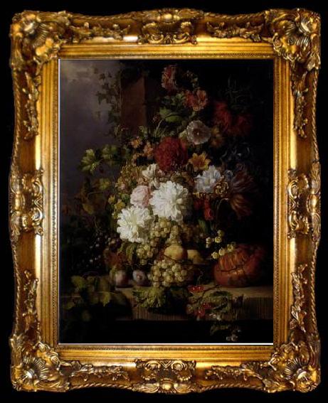 framed  unknow artist Floral, beautiful classical still life of flowers.107, ta009-2
